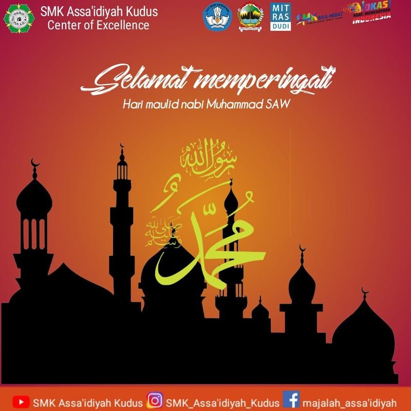 SELAMAT MEMPERINGATI HARI MAULID NABI MUHAMMAD SAW