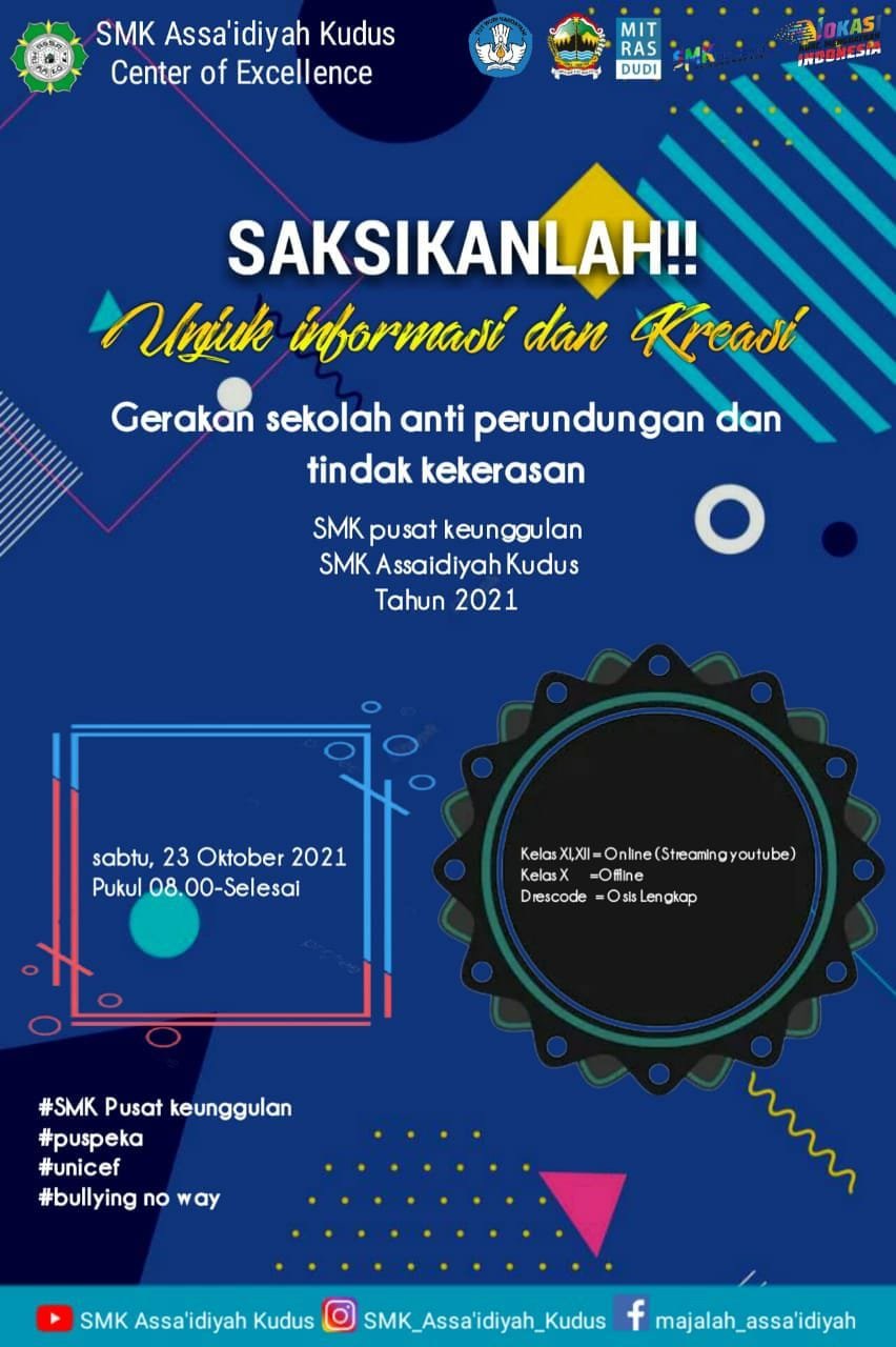 Saksikan Unjuk Informasi dan Kreasi di Channel Youtube SMK Assa’idiyah Kudus